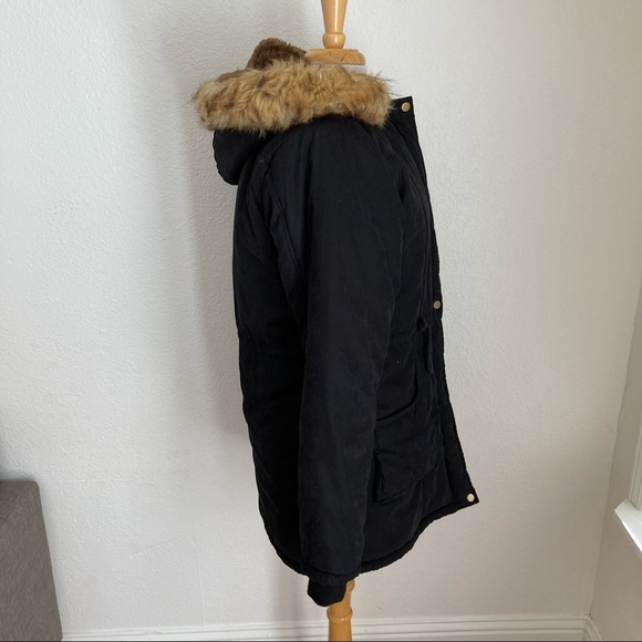 I love sia Parka jacket fur lined zip up long sleeve hooded warm winter - Picture 8 of 8